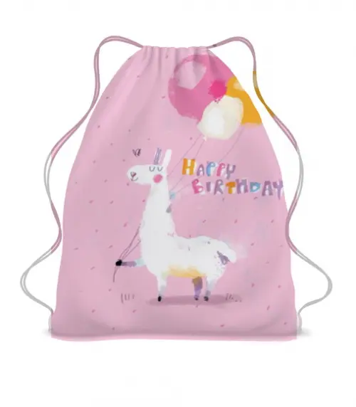 30 Lembrancinha Personalizada Mochila Saco Lhama