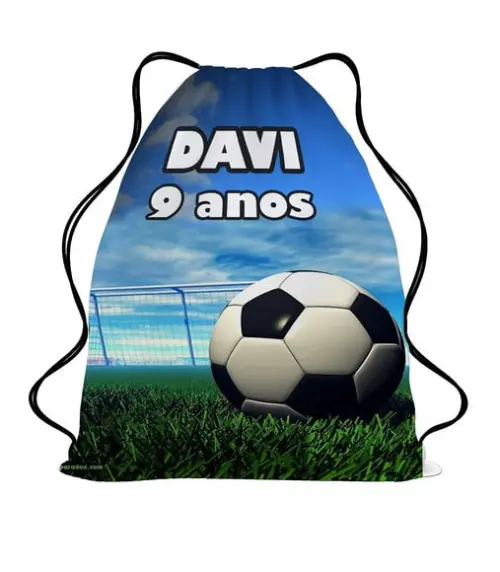 30 Mochila Sacochila Sacolinha Lembrancinha Futebol