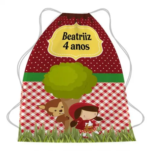 35 Mochila Saco Chapeuzinho Vermelho