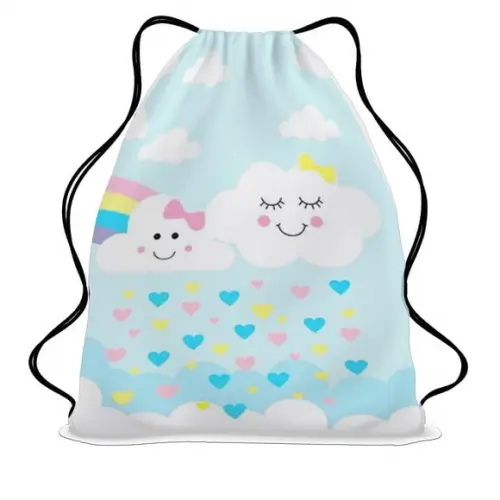 35 Mochila Saco Mochilinha Chuva de Amo Personalizada