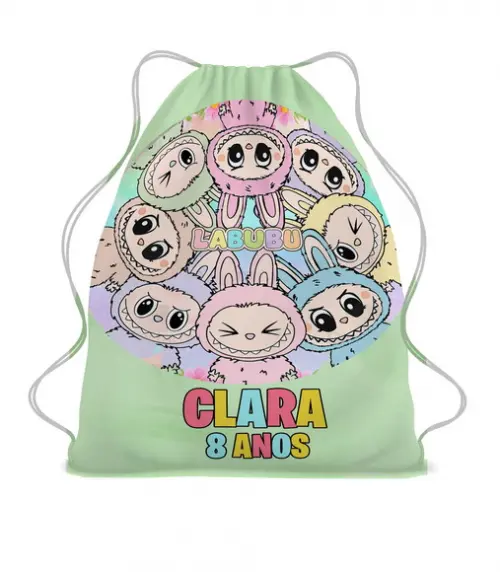 35 Mochila Saco Sacochila Lembrancinha Labubu