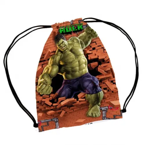 50 Lembrancinha Personalizada Mochila Saco Hulk