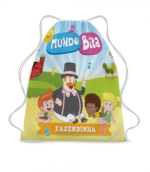50 Lembrancinha Sacolinha Mochilinha Mundo Bita