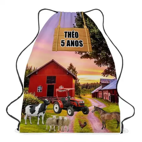 50 Mochila Saco Fazenda Chácara Personalizada