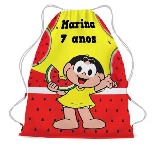 50 Mochila Saco Lembrancinha Magali Personalizada
