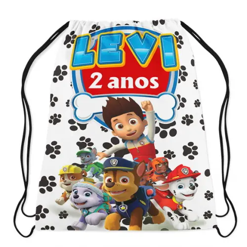 50 Mochila Saco Patrulha Canina