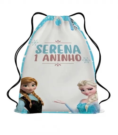50 Mochila Saco Sacochila Lembancinha Frozen - Aniversário