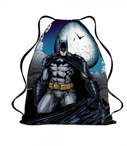 50 Mochila Sacochila Batman para Aniversário