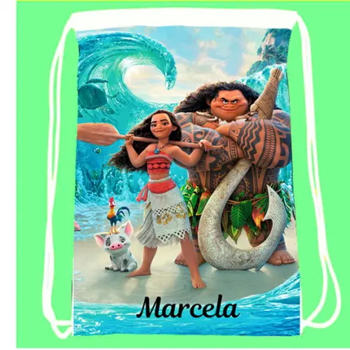 50 Mochila Sacochila Moana Personalizada