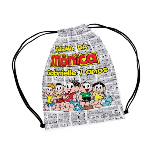 70 Lembrancinha Sacolinha Mochilinha Turma da Monica