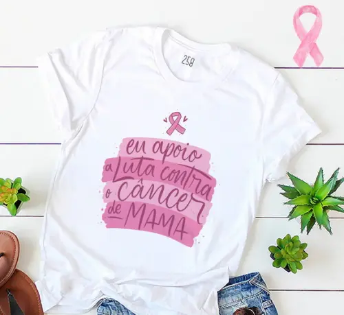 a Luta Continua: Camiseta Outubro Rosa de Conscientização
