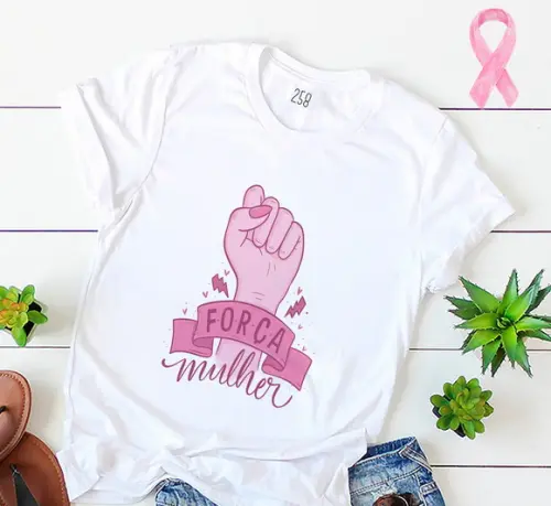 a Luta Continua: Camiseta Outubro Rosa de Conscientização