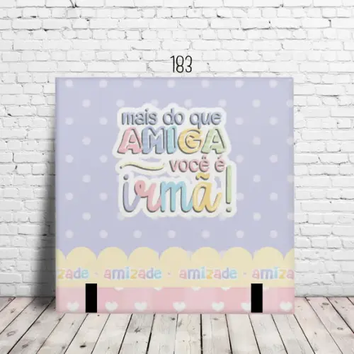 Azulejo Cerâmico Personalizado 20x20 Foto Nome Frase Amizade
