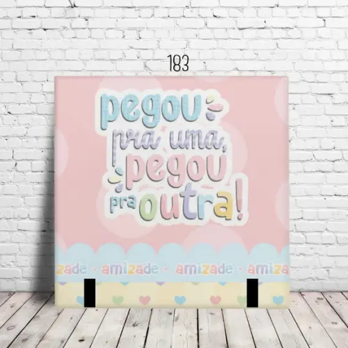 Azulejo Cerâmico Personalizado 20x20 Foto Nome Frase Present