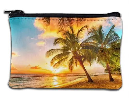Bolsa Porta Moedas Personalizado Coqueiro Tardezinha