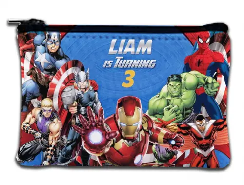 Bolsa Porta Moedas Personalizado Vingadores-festa