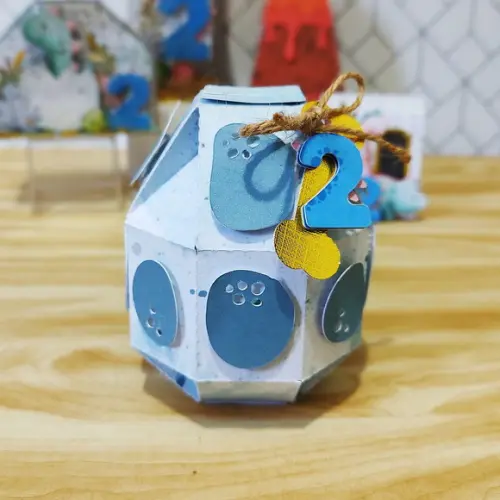 Caixa Aniversário Dino Baby Personalizada
