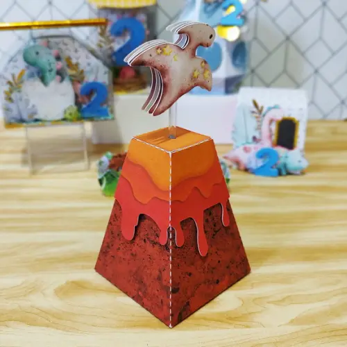Caixa Aniversário Dino Baby Personalizada