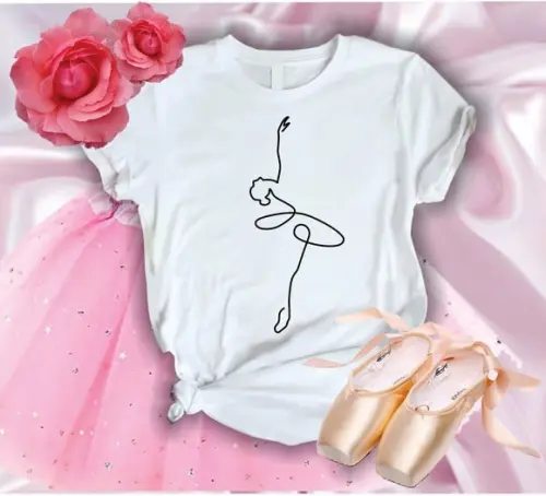 Camiseta Ballet-com Frases