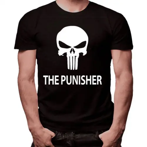 Camiseta Justiceiro 100% Algodão Estampa em Silk