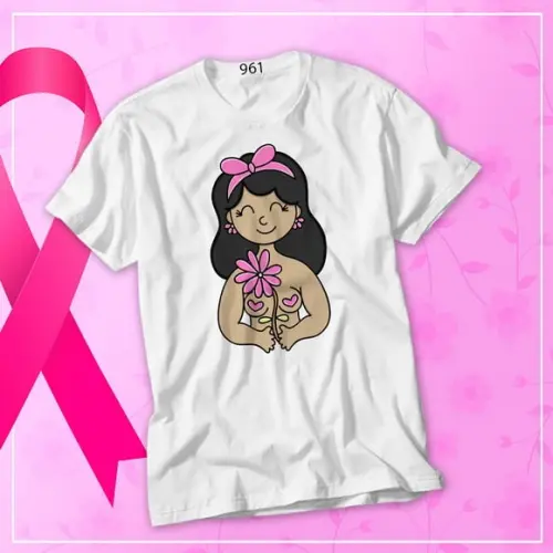 Camiseta Outubro Rosa de Amor