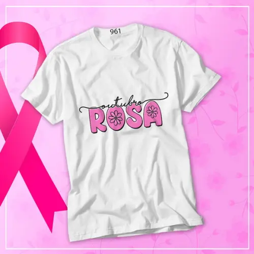 Camiseta Outubro Rosa de Amor