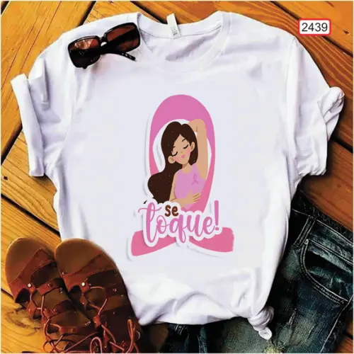 Camiseta Outubro Rosa Faça Parte Desse Ato