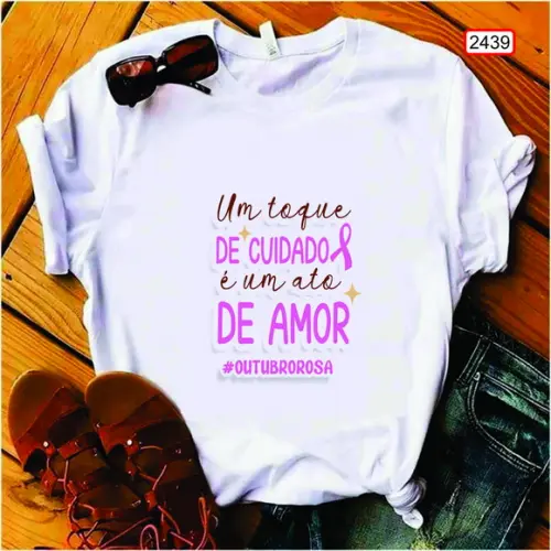 Camiseta Outubro Rosa Lute Por Essa Causa