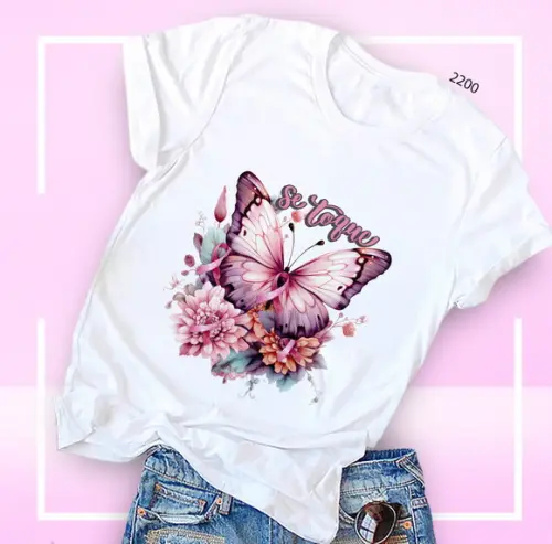 Camiseta Outubro Rosa Um Toque pela Vida