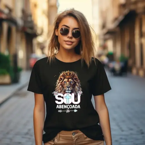 Camiseta Sou Abençoada pelo Rei /ref S.o5 C05