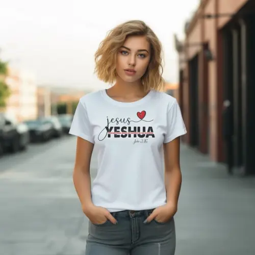 Camiseta Yeshua Deus Amou o Mundo /ref S.o5 C05