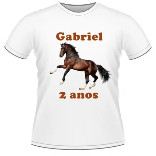 Camisetas Camisa Cavalos Personalizada