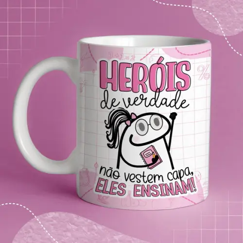 Caneca de Porcelana Lembrança Dia dos Professores -col.03