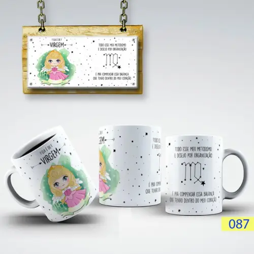 Caneca de Porcelana Signos Astrológicos Presente Perfeito