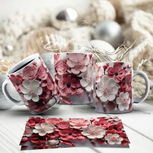 Caneca Floral em Porcelana ? Delicadeza e Estilo