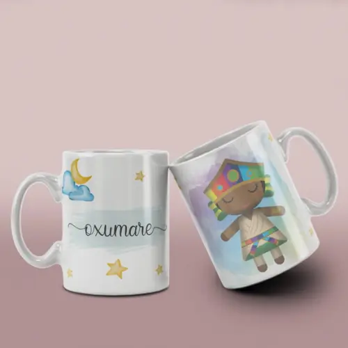 Caneca Orixás Religiosa Ceramica /col12 Dv