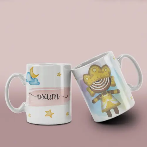 Caneca Orixás Religiosa Porcelana /col12 Dv