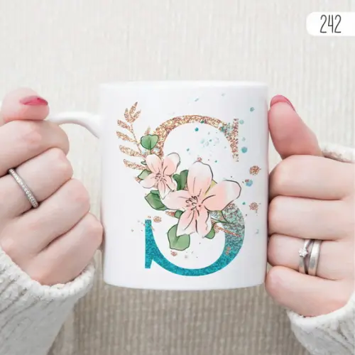 Caneca Personalizada Alfabeto com as Iniciais do Nome
