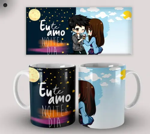 Caneca Porcelana Dia dos Namorados
