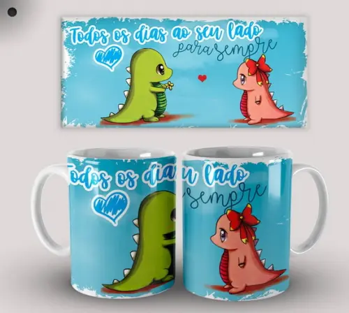 Caneca Porcelana Dia dos Namorados Personalizada