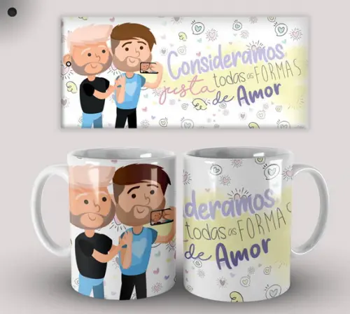 Caneca Porcelana Dia dos Namorados Paixão