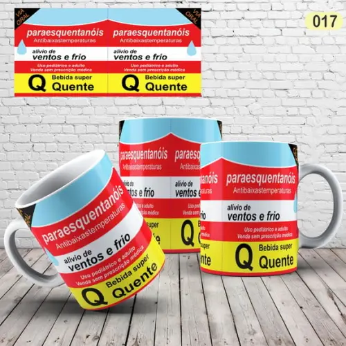 Caneca Porcelana Remédio Engraçado
