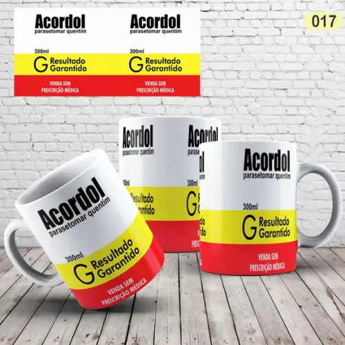 Caneca Porcelana Remédio Engraçado
