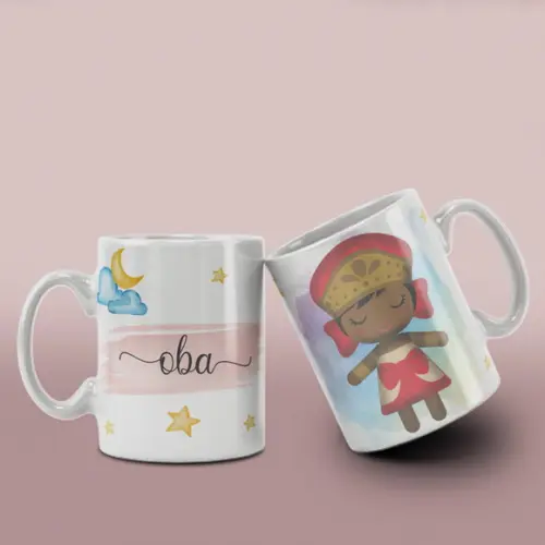 Caneca Religiosa Ceramica Orixás /col12 Dv