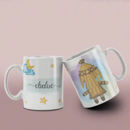 Caneca Religiosa Ceramica Orixás /col12 Dv