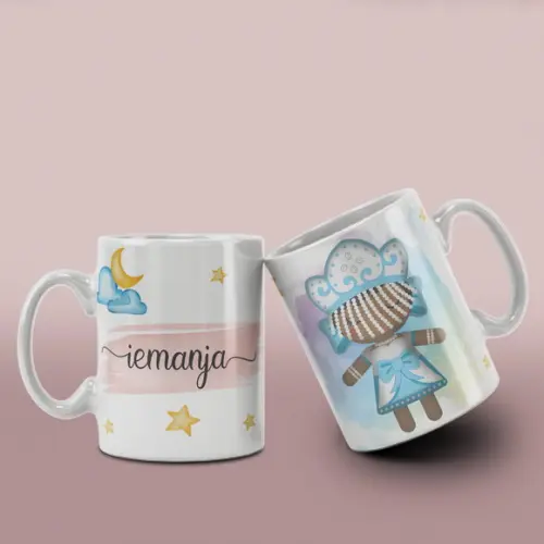 Caneca Religiosa Orixás ? Porcelana /col12 Dv
