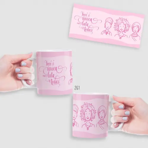 Caneca Solidária Outubro Rosa ? Conscientize e Cuide-se