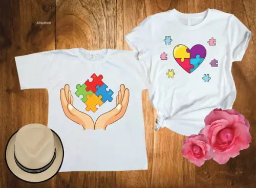Kit 2 Camiseta Autismo ? Amor Não se Explica, se Vive