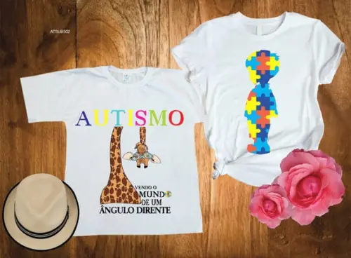 Kit 2 Camiseta Autismo ? Inclusão Importa