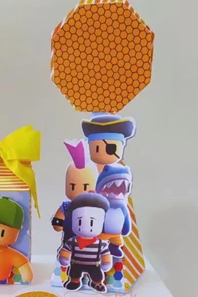 Kit 20 Ítens Aniversário Stumble Guys